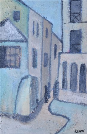 Luigi Rosati Senza titolo olio su tela, cm 45x30 sul fronte: firma sul retro:...