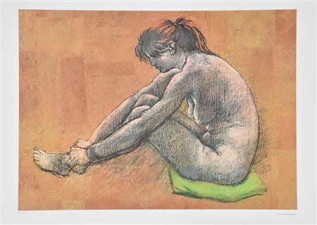 Francesco Messina Senza titolo litografia su carta Fabriano, cm 70x50...