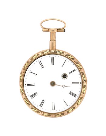 CH.S GAYOrologio da tasca da uomo in oro 18K a tre coloriEpoca fine secolo...