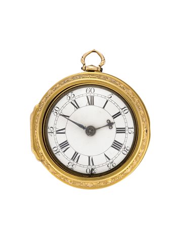 I. WINDMILL LONDONOrologio da tasca da uomo in oro 18K con doppia cassaEpoca...