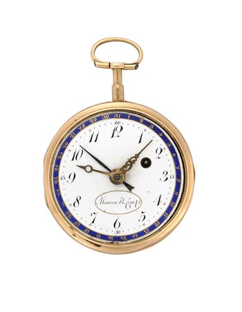 MEURON & COMP.Orologio da tasca da uomo in oro 18KEpoca fine secolo...