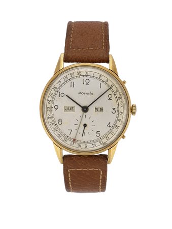 MOVADOOrologio da polso da uomo in oro 18KAnni '50/'60Quadrante, movimento e...