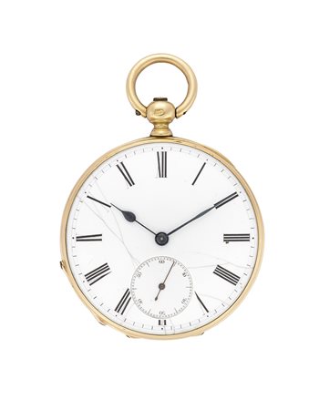 BORNANDOrologio da tasca da uomo in oro 18KEpoca inizio secolo XIXQuadrante,...