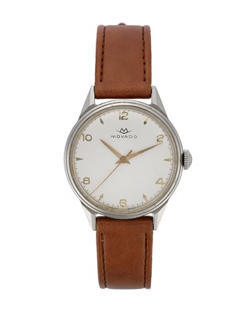 MOVADOOrologio da polso da uomo in acciaioAnni '60/'70Quadrante, movimento e...