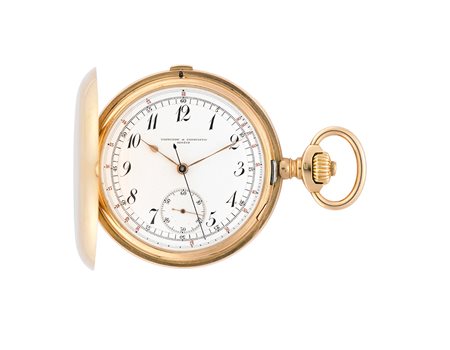 VACHERON & CONSTANTINOrologio da tasca da uomo in oro 18K, savonnetteEpoca...