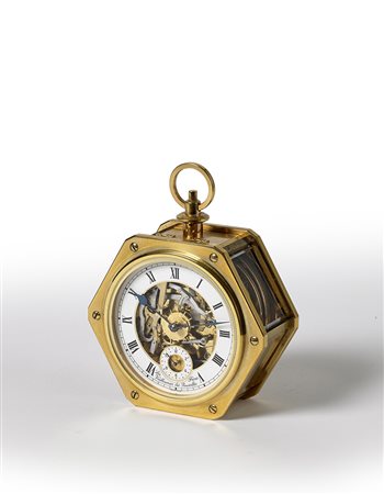 LES FRÈRES VUILLEUMIER DES REUSSILLESOrologio da appoggio di forma esagonale...