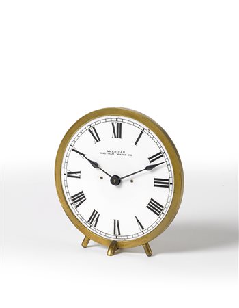 AMERICAN WALTHAMOrologio da appoggio in metalloEpoca fine secolo XIXQuadrante...