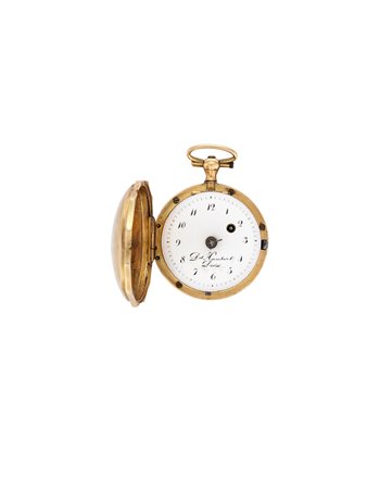 DA HUMBERT DROZOrologio da tasca da donna in oro 18K, savonnetteEpoca secolo...