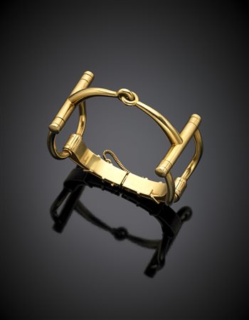 WEINGRILLBracciale in oro giallo a guisa di filetto da cavallo, g 49,50,...
