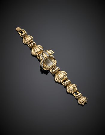 PATEK PHILIPPE Orologio/bracciale a scalare, modulare in oro giallo con...