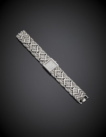 BULGARI Orologio "Trika" da polso, da donna in oro bianco con bracciale...