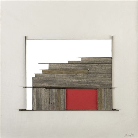 GIUSEPPE UNCINI (1929 - 2008) Senza titolo (Teatrino piccolo) 1996 Collage in...