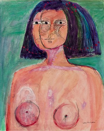 BRUNO CASSINARI (1912 - 1992) Senza titolo 1988 Tempera e china su carta...