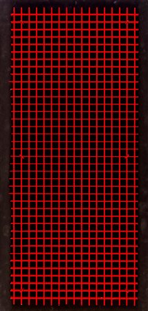 BERNARD AUBERTIN (1934 - 2015) Monorosso 1982 Ferro dipinto su tavola 105 x...