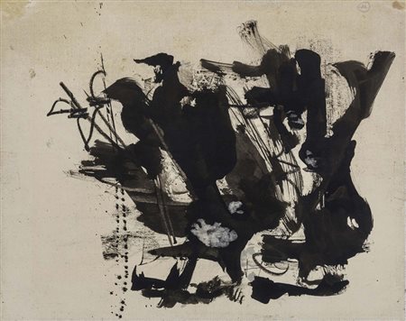 EMILIO VEDOVA (1919 - 2006) Senza titolo Anni '50-'60 Inchiostro e pastello...