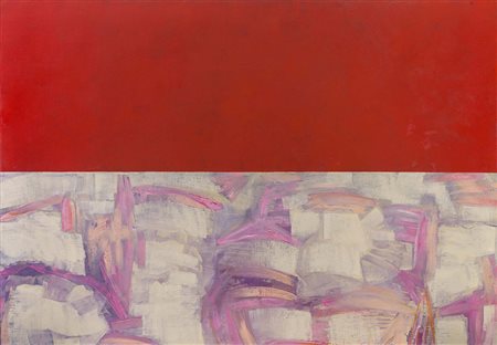 CLAUDIO VERNA (1937) Progetto e artificio 1992 Olio su tela 98 x 136 cm Opera...