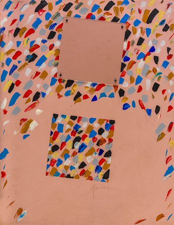 ALDO MONDINO (1938 - 2005) Senza titolo (Coriandoli), Anni ‘60 Acrilico e...