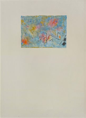 NICOLA DE MARIA (1954) Paese etrusco 1981 Litografia colorata a mano...