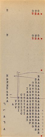 VINCENZO AGNETTI (1926 - 1981) Macchina Drogata, documento di processo 1969...