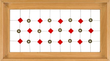 MANFREDO MASSIRONI (1937 - 2011) Rondelle e rombi 1961 Scultura volume,...