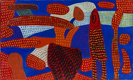 GIULIO TURCATO (1912 - 1995) Composizione 1953-1954 Olio su tela 60 x 100 cm...