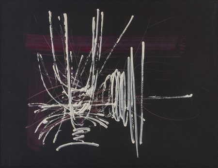 GEORGES MATHIEU (1912 - 2012) Composizione 1953 Pastello e gouache su carta...