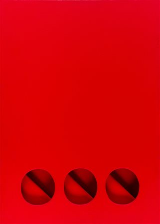 PAOLO SCHEGGI (1940 - 1971) Curved Intersurface 1966 Acrilico su tre tele...