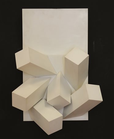 Firmato, datato. WALTER FUSI (1924) - " 026 ", 1972, Scultura su tavola, cm....