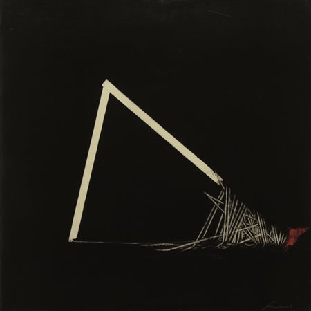 Firmato, datato. EMILIO SCANAVINO (1922 – 1986) - " Geometria malata ", 1972,...