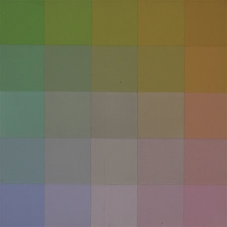 JORRIT TORNQUIST (1938) - " OP 470 ", 1973, Acrilico su carta su tavola, cm....