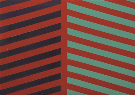 Firmato. ROCCO BORELLA (1920 – 1994) - " Guard - rail ", 1970, Acrilico e...