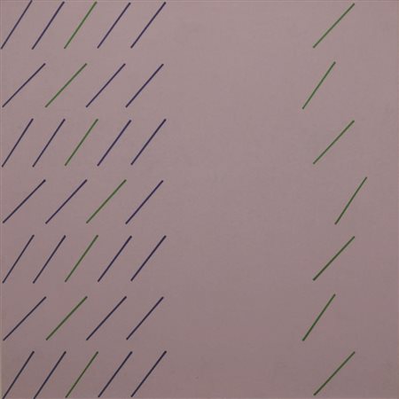 Firmato, datato. MARIO NIGRO (1917 – 1992) - " 15 B.2 ", 1970, Acrilico su...