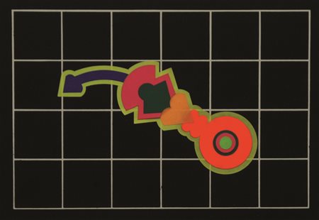 Firmato. RENATO VOLPINI (1934) - " Composizione ", 1973, Collage su tavola,...