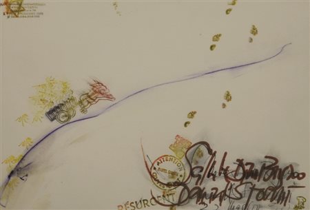 Firmato, datato. DANIEL SPOERRI (1930) - Senza titolo, 1990, Inchiostro su...