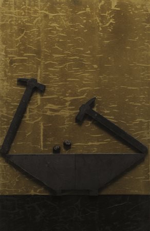 Firmato. PIERLUIGI POLLIO (1956) - " Donne ", 2008, Tecnica mista e collage...