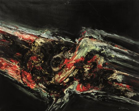 Firmato. FERDINANDO CHEVRIER (1920 – 2005) - " Nucleo - abissale ", 1962,...