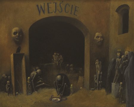 Firmato, datato. ZDZISLAW BEKSINSKI (1929 – 2005) - Senza titolo, 1971,...