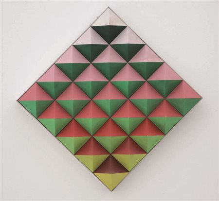 Firmato, datato. HANS JORG GLATTFELDER (1939) - " Mir ", 1976, Rilievi con...