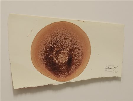 Firmato, datato. OTTO PIENE (1928) - Senza titolo, 1963, Tecnica mista su...