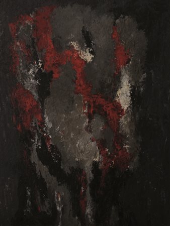 Firmato, datato. BRUNO PULGA (1922 – 1992) - " Testa ", 1959, Olio su tavola,...