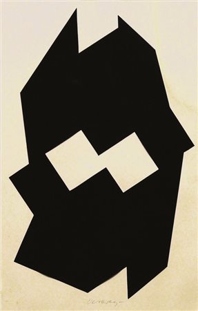 Firmato. VICTOR VASARELY (1906 – 1997) - Senza titolo, anni 70, Collage su...