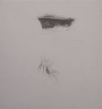 Firmato. PIERO GUCCIONE (1935) - " Studio per paesaggio ", 1966, Pastelli su...