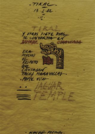 Firmato. ANNE & PATRICK POIRIER (1967) - " Tikal ", 1982, Tecnica mista su...
