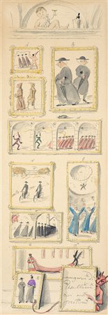 Gianfilippo Usellini (Milano 1903 - Arona 1971)"Auguri di Usellini ai suoi...