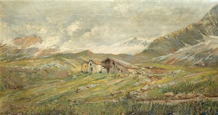 Anacleto Moiraghi (Binasco 1880 - Milano 1943)"Paesaggio di montagna con...