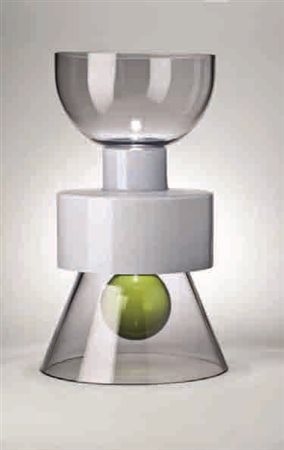 Ettore Sottsass Vaso “Nebulosa” in vetro soffiato, 1999, altezza cm 55