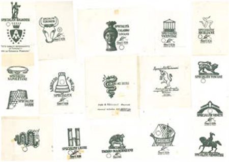 PIERO FORNASETTI (1913-1988) Lotto composto da raccolta di lucidi...