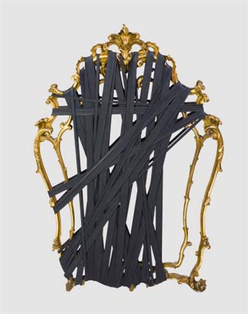 FRANCESCO GRANIERI (1978) SENZA TITOLO, 2013 lattice applicato su specchio,...