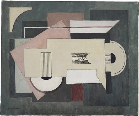 Mauro Reggiani Composizione n. 10 1934 Olio su tela 54 x 64.5 cm Firmato in...