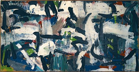 Jean-Paul Riopelle Senza titolo 1958 olio su carta marouflé riportato su tela...